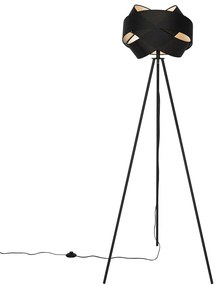 Moderná stojaca lampa čierna - Cloth