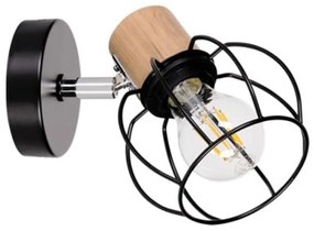 Spot-Light 26114104 - Nástenné bodové svietidlo PHIPHI 1xE27/60W/230V dub