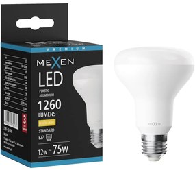 Mexen Nova, LED žiarovka E27, R80, 12W, Teplá - 3000K, 1260 lm - L105-E27-1230-01