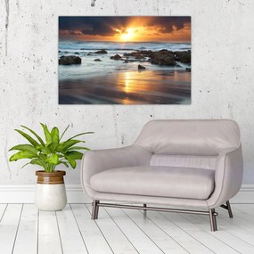 Obraz - More zaliate slnkom (90x60 cm)