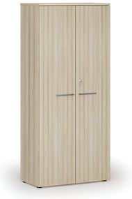 Kancelárska skriňa s dverami PRIMO WOOD, 800 x 420 x 1781 mm, dub prírodný