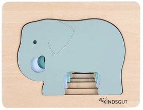 Drevené detské puzzle Kindsgut Elephant