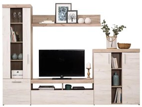 Obývacia stena Arno šedá/biely dub 11008760