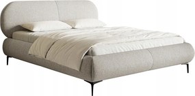 Manželská posteľ 160cm Octave (rošt úl. priestor) (svetlá sivá čierna)