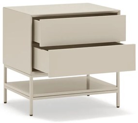 Krémový nočný stolík Platt – Teulat