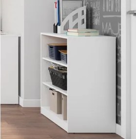 Nízký regál Carlos, biely, šírka 75 cm%