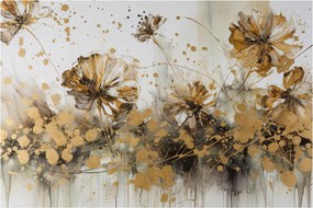 Obraz - Abstraktná kvetinová maľba (90x60 cm)