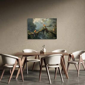 Sklenený obraz - Tropický les (70x50 cm)