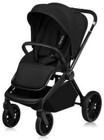 Lionelo - Kombinovaný kočík 3v1 MIKA PLUS Black Onyx
