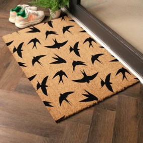 Rohožka z kokosového vlákna 40x60 cm Swallows – Artsy Doormats
