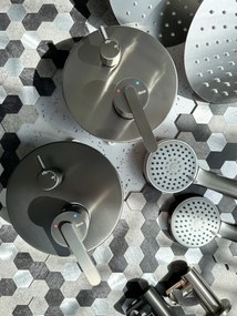 Rea Ontario, podomietková sprchová súprava s I-Box montážnym systémom, grafitová, REA-P5504