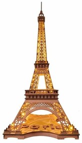 RoboTime 3D Drevené puzzle Rolife Noc Eiffelovej veže svietiace