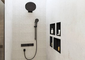 Hansgrohe Rainfinity, hlavová sprcha 360 1jet s pripojením na stenu, matná čierna, HAN-26230670