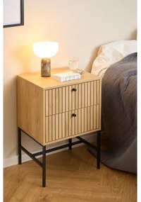 Nočný stolík s zásuvkami OLIVIA dub