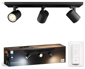 Philips - LED Stmievateľné bodové svietidlo Hue RUNNER 3xGU10/4,2W/230V + DO čierna