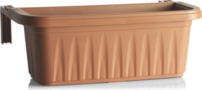 BAMA Závesný kvetináč na zábradlie RONDINE, terracotta Množstvo: 2 ks, Rozměry: 60 cm