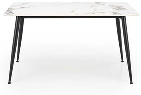 Jedálenský stôl Webster 140 cm, mramor / čierna