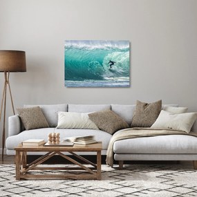 Sklenený obraz surfovanie (70x50 cm)