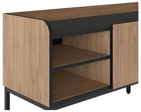 TV stolík v dekore duba v prírodnej farbe 160x55x42 cm Adara – Marckeric
