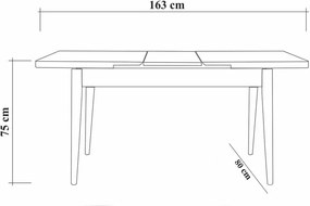 Jedálenský set Vina Atlantic Pine and Green I, 5 ks