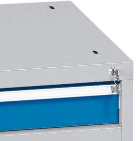 Závesný dielenský box na náradie k pracovným stolom do dielne WL/BL, 1 zásuvka, 565 x 580 x 180 mm