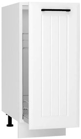 Skrinka do kuchyne Irma D30 Cargo + kôš Biely hrášok Mat