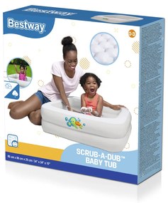 Bestway Nafukovací bazén Bestway – biely