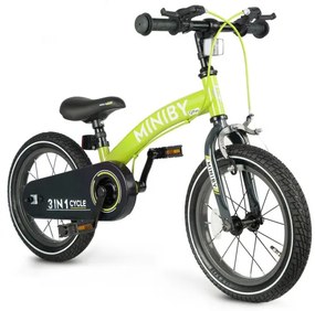 Detský bicykel Miniby 14" zelený