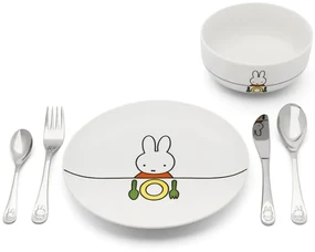 Porcelánová detská jedálenská súprava 6 ks Miffy – Zilverstad