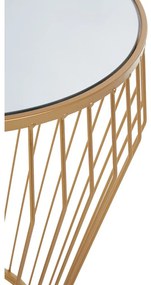 Okrúhly odkladací stolík so sklenenou doskou ø 45 cm Avantis – Premier Housewares