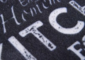 Koberec / Behúň Hanse Home Cook & Clean Wild Kitchen Board čierny / biely