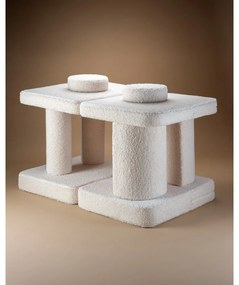 Krémová detská pohovka z textílie buklé 132 cm Settee – Wigiwama