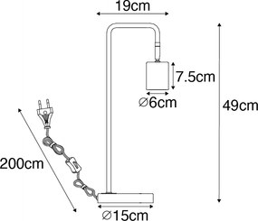 Inteligentná stolná lampa mosadzná nastaviteľná vrátane wifi GU10 - Jav