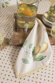 Bavlnená kuchynská utierka Lemons & Leafs - 51 * 71 cm