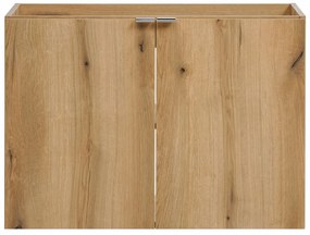 Závěsná skříňka Nova Oak I se zápustným umyvadlem 80 cm dub coast evoke