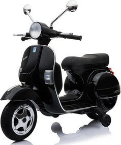 LEAN CARS Vespa Scooter na batérie čierna