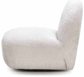 Otočné designové křeslo Giorgia šedo-béžové