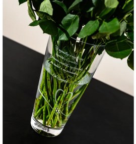Diamante krištáľová váza Romance s kamienkami Swarovski 25 cm