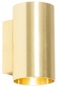 Inteligentná nástenná lampa zlatá okrúhla vrátane 2 Wifi GU10 - Sandy