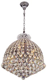 Krištáľový luster strieborný Ø48*55