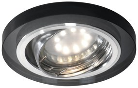 CLX Stropné reflektory FALLE, 1xMR16, 50W, 9cm, okrúhle, čierne