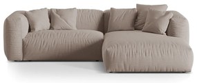 Béžová modulárna rohová pohovka (pravý roh) Martina – Micadoni Home