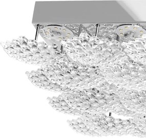 Toolight Toolight, LED stropné svietidlo 38x35cm, 40W, 4000K, 3600lm, MS015-C, chrómová, OSW-09627