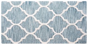 Bavlnený koberec 80 x 150 cm modrý YALOVA Beliani