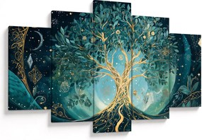 Obraz – Strom života vo vesmíre (150x105 cm)