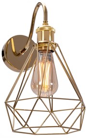 Toolight Toolight, nástenná lampa Loft 1xE27 392229, zlatá, OSW-09681