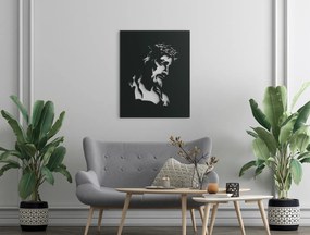 drevko Drevený obraz Ježiš s tŕňovou korunou Rozmer obrazu: 40,5 x 32,5 cm, Farba dekorácie: Čierna