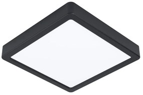 Čierne LED stropné svietidlo 21x21 cm FUEVA 5 – EGLO