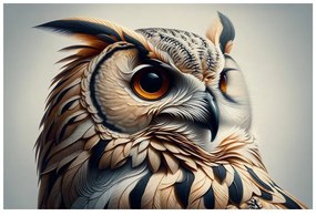 Obraz sova v teplých odtieňoch