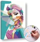Maľovanie podľa čísel FROZEN ELSA  – nízka náročnosť